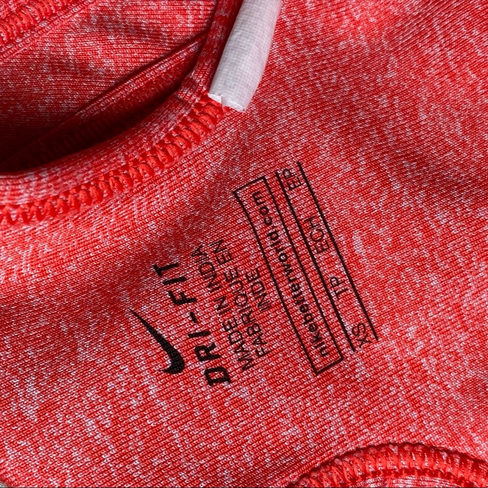 Nike Red Coral Spandex Sports Bra - Picture 4 of 6